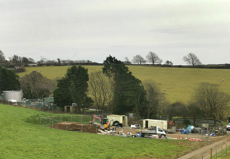 Pelynt water treatment works to upgrade the capacity in times of heavy rain almost completed.